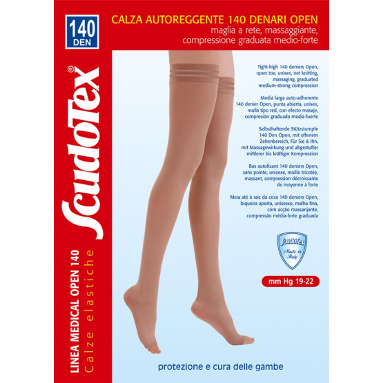 589 Чулки компрессионные 1 класс компрессии Скудотекс (19-22mmHg)140 den открытый носок (мысок), унисекс 589 Чулки компрессионные 1 класс компрессии Скудотекс (19-22mmHg)140 den открытый носок (мысок), унисекс